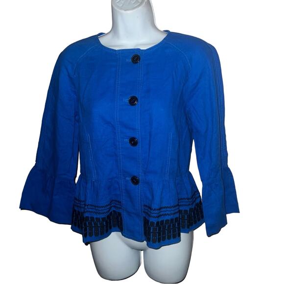 Ann Taylor Linen Blend Jacket NEW Women’s XS - Picture 1 of 6
